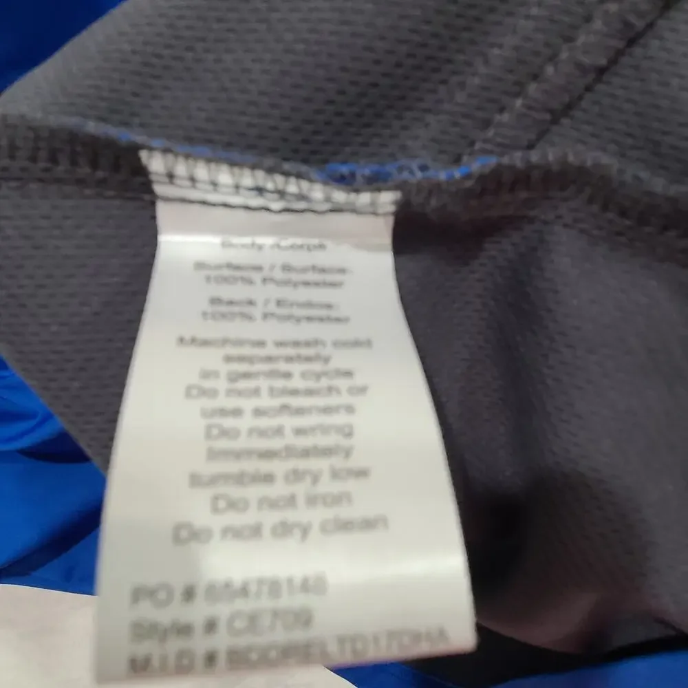 Core365 Vest Mens L Blue Softshell 1/4 Zip Pullover Warrior Classic Golf Benefit